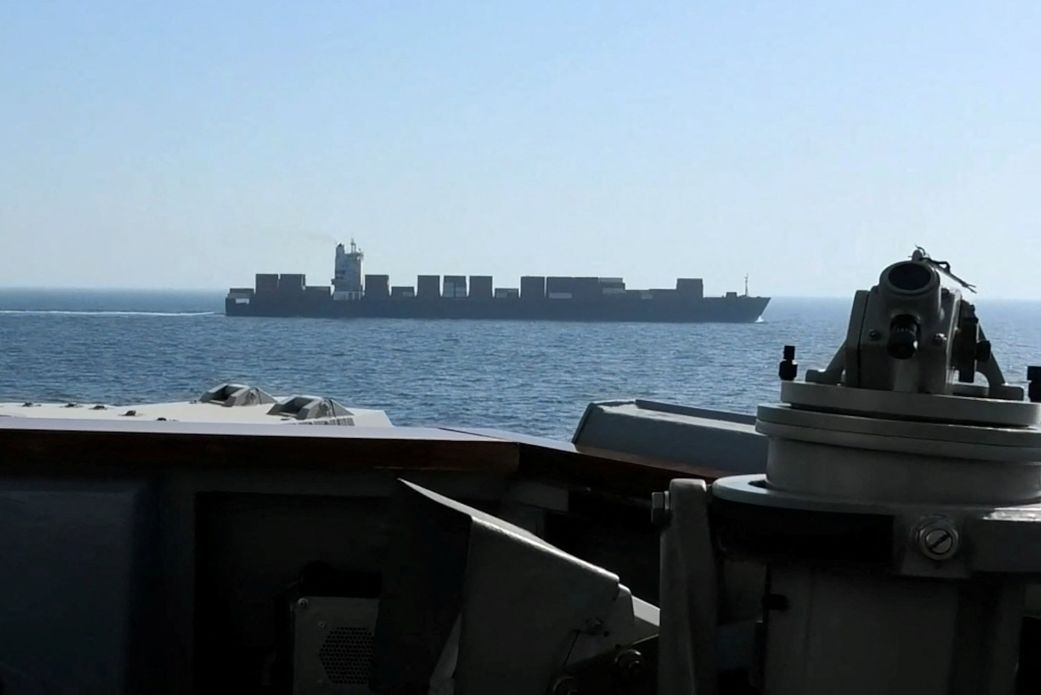 Задържане на кораб M/V Touska